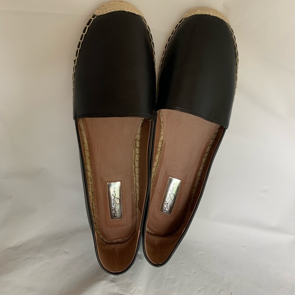 Halogen NWOT Hasabine-Lea Black Leather Flats 11.5